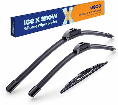 ICEXSNOW® Silicone Windshield Wiper Blades Replacement for GMC Terrain 2018 2019 2020 2021 Chevy Blazer 2019-2023 Automotive Replacement Windshield Wiper Blades,(24"+18"+12" Wiper Blades Set)