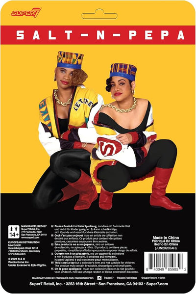 Super7 Salt-N-Pepa - (2 Pack) 3.75" Salt-N-Pepa Action Figures with Accessories Hip Hop Collectibles and Retro Toys