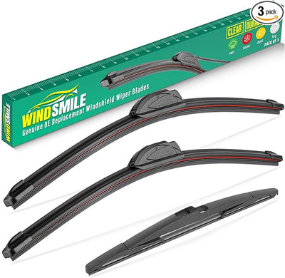 26" 20" 14" Windshield Wiper Blades Replacement for Ford Edge 2007-2014 / Lincoln MKX 2007-2015 Premium All Weather Front Rear Wipers Set - OEM Quality (Pack of 3)