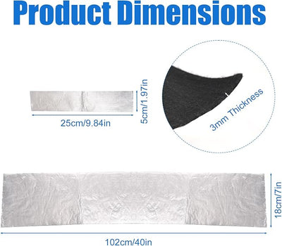 40"x7" Car Battery Insulation Kit, 3mm Thick Heat-Resistant Blanket Thermal Heat Shield Wrap Cover Sleeve for Automotive Vehicle Truck RV Batteries in Extreme Cold Weather Cuttable Easy Install