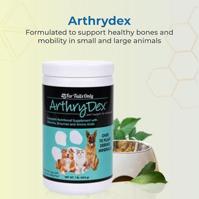 YOUNGEVITY Arthrydex Complete Nutritional Supplement | Vitamins Probiotics Enzymes | Pets Healthy Bones -1 lb Canister (Pack of 4)