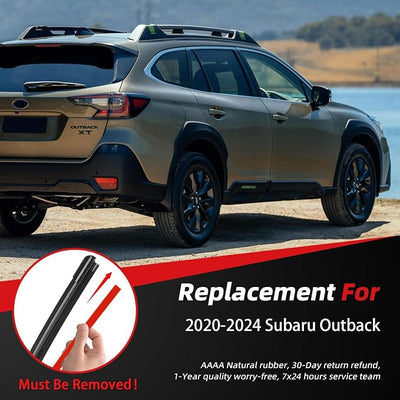 OTUAYAUTO Windshield Wiper Blades Replacement for Subaru Outback 2020-2024 All-Extreme Weather Performance Quiet No Trace Front and Rear Wipers Top Lock 26"+18"+16" (Pack of 3)