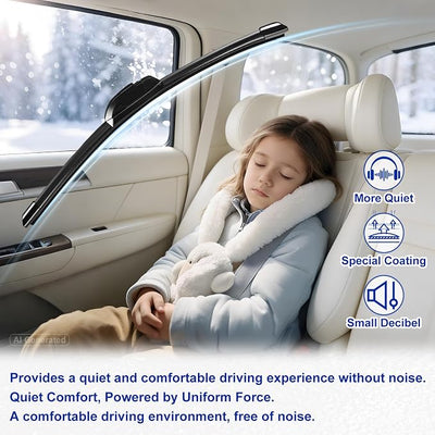 KAIYI 26" + 19" Windshield Wipers Compatible with Subaru Outback/Legacy 2010-2014,Mitsubishi Galant 2004-2012,Nissan Quest 2011-2017 Premium Automotive Replacement Windshield Wiper Blades 2 Pack