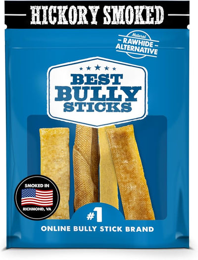 Best Bully Sticks Smoked Yak Cheese Himalayan Dog Chews - Large Chews 4 Count (Pack of 1) - Natural, Lactose Free Cheese, Odor-Free, Long-Lasting Snack