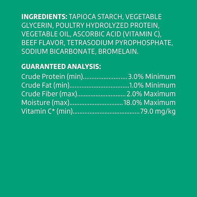 Wonder Bound Beef Flavor Dental Sticks for Small/Medium Dogs (15-40 lbs), 6-Ridge Shape for Plaque & Tartar Control, Freshens Breath, Formulated with Vitamin C, 45 Count