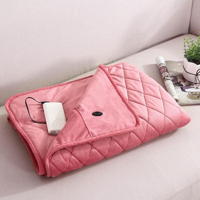 Heated Blanket Battery Operated,Portable USB Electric Throw,Soft Flannel Electric Blanket,Machine Washable Cozy Heated Throw for Home Travel Office and Car 29.5x47.2inch