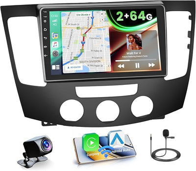 2+64GB Android 15 Car Radio for Hyundai Sonata 2009-2010 Wireless Carplay Android Auto, 9" Touch Screen Car Stereo GPS Navi, WiFi, Bluetooth, Backup Camera, FM RDS Radio, EQ DSP, SWC