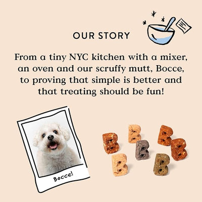 Bocce's Bakery Holly Jolly Holiday Flavor Jerky Stick Dog Treats - No Added Salt or Sugar, Natural & High-Protein - Wheat-Free, Made with Limited-Ingredients & Baked in The USA, 4 oz