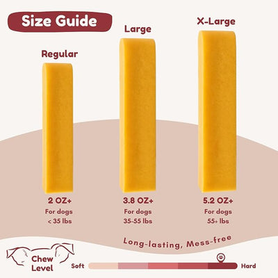 Majestic Pet Himalayan All-Natural Cheese Dog Chews - Long Lasting Dental Chew for Dogs - Healthy Pet Treats with Beneficial Ingredients (Variety Pack, Large, 20 Pack)
