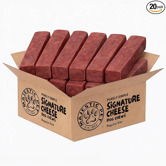 Majestic Pet Himalayan All-Natural Cheese Dog Chews - Long Lasting Dental Chew for Dogs - Healthy Pet Treats with Beneficial Ingredients (Urinary Tract Wellness, Regular, 20 Pack)