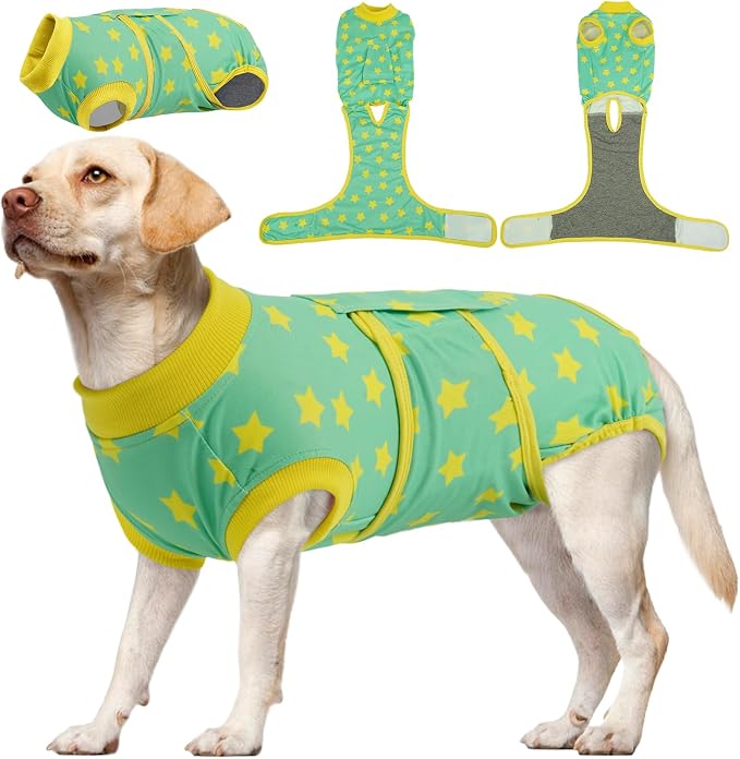 Dog Recovery Suit for Female Male Dogs, Post-Surgery Bodysuit for Spay Neuter, Dog Onesie After Surgery, Anti-Licking Pet Surgical Recovery Suit