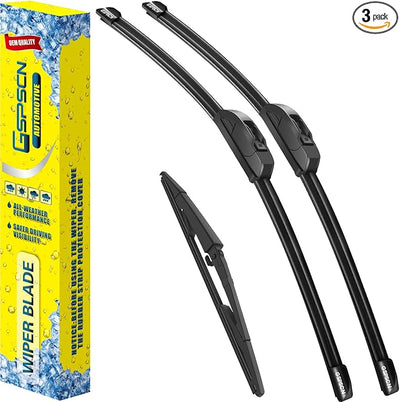 GSPSCN 3 Wipers Replacement for Jeep Grand Cherokee 2010 2009 2008 2007 2006 2005 Original Equipment Windshield Wiper Blades 21"+21"+14" (set of 3) J hook