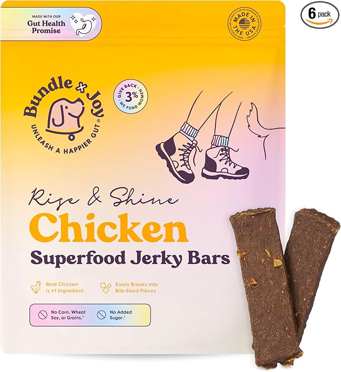 Chicken Superfood Bar Dog Treats, Poultry Free, 5 Ounces (Pack of 6)