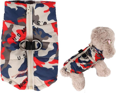 Winter Windproof Dog Vest Coat for Cold Weather Jacket for Small Medium Dogs Camouflage-1 X-Small