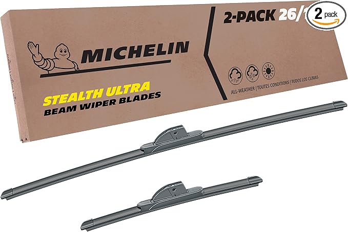 Michelin 19-2613SUBA Stealth Ultra Twin Pack 26 &13 inch Wiper Blade Fits Select Nissan, Hyundai, Buick, Chevrolet, Toyota, Suzuki, Scion, Fiat, Model Years (2 Pack)