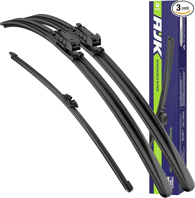 AJK Wiper Blades for Ford Bronco 2021-2025 | 3-Piece, All Weather, OEM Quality
