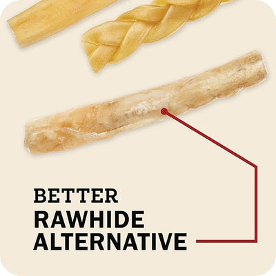 Redbarn X-Large Collagen Sticks Natural Beef Dog Treats 25-Pack - High-Protein Digestible Chews with Glucosamine & Chondroitin for Joint Support, Dental Health & Mobility Enhancement