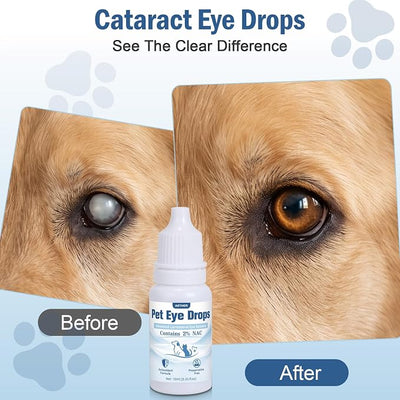 AETHER Cataract Eye Drops for Dogs – Improve Vision Clarity & Comfort, Preservative-Free, Natural Formula for Dogs