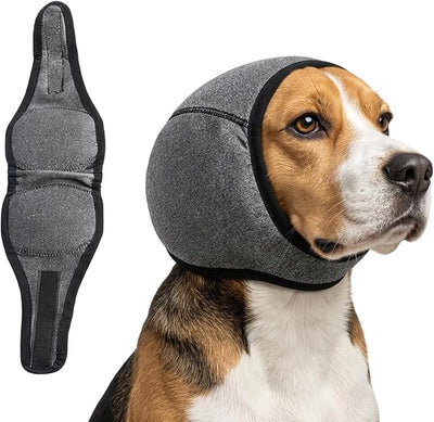 1 piece Dog Ear Wrap, No Flap Ear Wrap for Dogs Hematoma, Dog Ear Covers for Bath Water Protection, Dog Earmuffs for Sound Noise Red, Winter Ear Warmth Protection