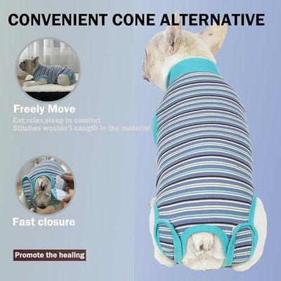 Sebdtico Recovery Suit for Dogs,Dog Surgery Suit Female Spay,Soft Dog Onesie for Surgery Female,Dog Cone Alternative Surgical Recovery Suit Female,Abdominal Wounds Licking Anti Suit for Dogs