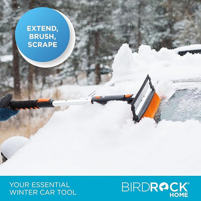 ‎Snow MOOver 39" Extendable Snow Brush with Squeegee & Ice Scraper | Foam Grip | Auto Snow Brush | Auto Ice Scraper | Car Truck SUV