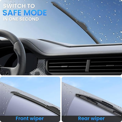 ANIKLUIM® Wiper Blades: 3-Pack Windshield Wipers for Wrangler 2018-2024 - All-Season Beam Design - Plug and Play - Exact Replacement for Jeep Cars (16''/16''/12'')