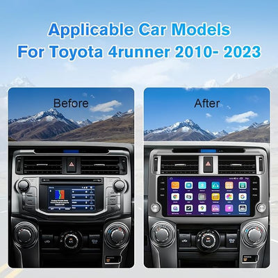 Junsun Car Radio Stereo Upgrade Android 13 for Toyota 4Runner 2010-2023 Head Unit with Wireless CarPlay Android Auto