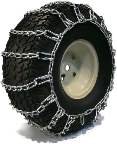 The ROP Shop Pair of 2 Link Tire Chains 20x10x8 | For Snow Blowers, Lawn & Garden Tractors, Mowers & Riders, UTV, ATV, 4-Wheelers, Utility Vehicles