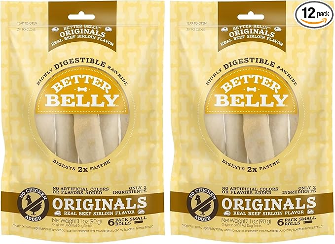 Better Belly Roll, Beef Sirloin, 3.1 Oz (Pack of 2)