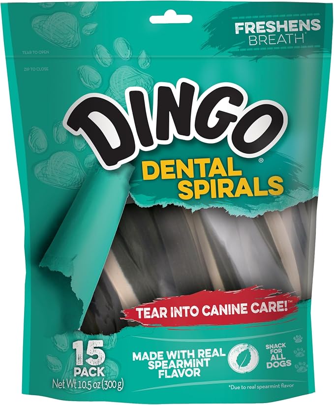 Dental Sticks for Tarter Control and Freshening Breath, Made with Real Chicken, Great Treats for Small, Medium, and, Large Dogs 15-Count