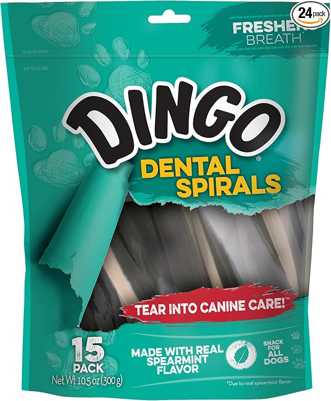 Dental Spirals With Real Parsley Flavor For Dogs, 360 Ct