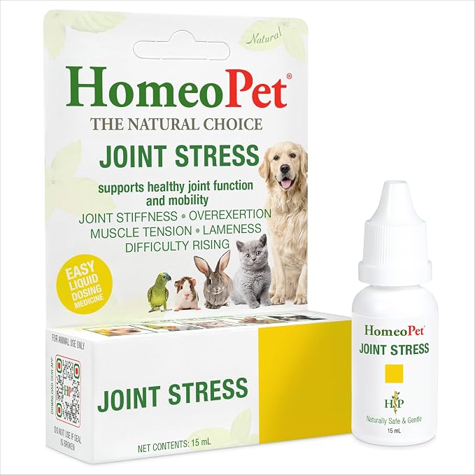 Joint Stress, Joint Support for Dogs and Cats, Liquid Pet Meds to Support Healthy Joint Movement, 15 Milliliters