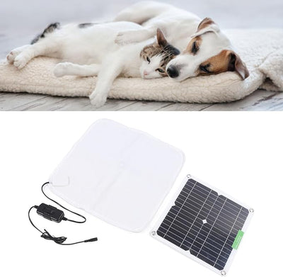 Solar Panel Heated Blanket Fast Heating 12V 50W Safety Battery Box Design with Soft Breathable Material for car Rides Outdoor Activities