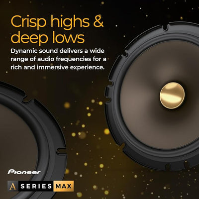 Pioneer A-Series MAX TS-A693CH 6” x 9” 2-Way Speakers (Pair) – 460W Max, Balanced Sound + Smooth Treble, Enhanced Bass, Ideal Factory Upgrade, Installation Adaptors Included