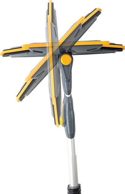 True Temper ABTT5212 Telescoping Scratch-Free Snow Brush with End Scraper and Cushioned Grip, 52-Inch