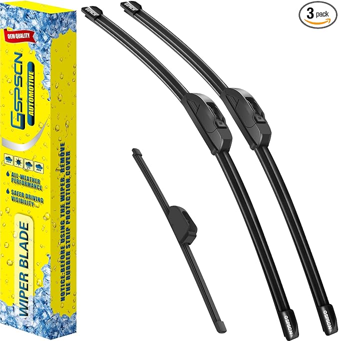 GSPSCN 3 Wipers Replacement for Kia Forte Forte5 2018-2014 /Hyundai Elantra 2016-2013，Elantra GT 2017-2013 Original Equipment Windshield Wiper Blades 28"+14"+13" (set of 3) J hook