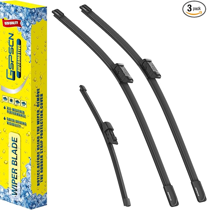 GSPSCN 3 Wipers Replacement For Volkswagen Atlas 2024 2023 2022 2021 2020 2019 2018，Original Equipment Windshield Wiper Blades Set 26"+22"+11"(Set of 3)