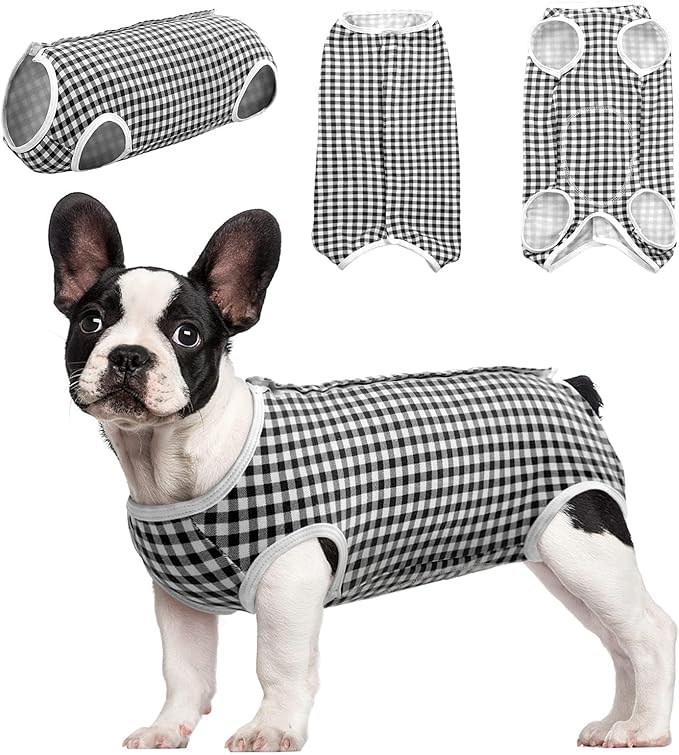 Surgical Recovery Suit for Dogs Cats, Pet T-Shirt After Surgery Wear for Dogs, Dog Professional Recovery Suit Comfortable E Collar Alternative, Prevent Licking Onesies Pet Surgery Recovery Suit