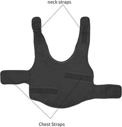 Comfort Dog Anxiety Relief Coat, Dog Anxiety Calming Vest Wrap for Thunderstorm,Travel,4th of July Fireworks,Vet Visits,Separation Anxiety Relief for Dogs (L,Grey)