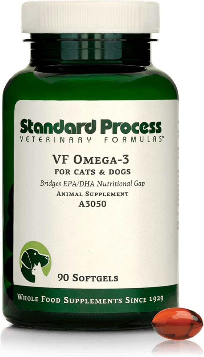 Inc. VF Omega-3 for Pets - Dietary Supplement with Omega-3 Fatty Acids - Support Bone Growth, Immune Health, Heart Health - Fish Oil Supplement for Pets - 90 Softgels