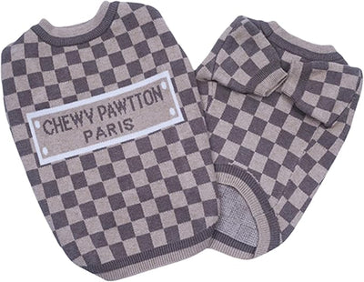 Everything Chic Luxury Dog Sweater – Soft Knit Designer Pet Outfit for Small Dogs & Puppies, XS–L, Stylish Warm Clothing for Yorkies, Chihuahuas, Dachshunds, Maltese, French Bulldog