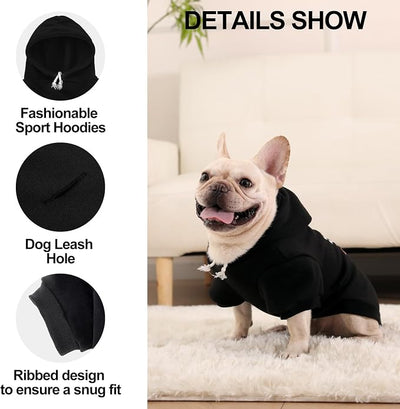 EXPAWLORER Dog Hoodie-Soft and Warm Dog Sweaters, Pet Clothes Autumn Winter Coat Sweatshirt with I Love My DAD Print for Puppy,Cat, Small Medium Large Dogs