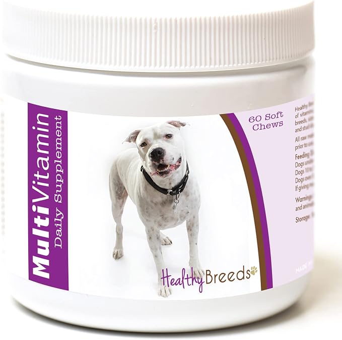 Pit Bull Multivitamin for Dogs - Vet Recommended Daily Supplement - Bacon Flavored - 60 Soft Chews
