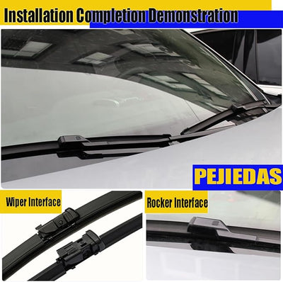 3 Replacement Wiper Blades For VW Volkswagen ID.4 ID4 2021 2022 2023 2024 28" + 18" + 12" Front and Rear Wiper Blades (Pack of 3)