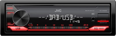 JVC KD-X182BT Bluetooth Car Stereo w/USB Port – AM/FM Radio, MP3 Player, High Contrast LCD, 50 Watts, Detachable Face Plate – Single DIN – 13-Band EQ