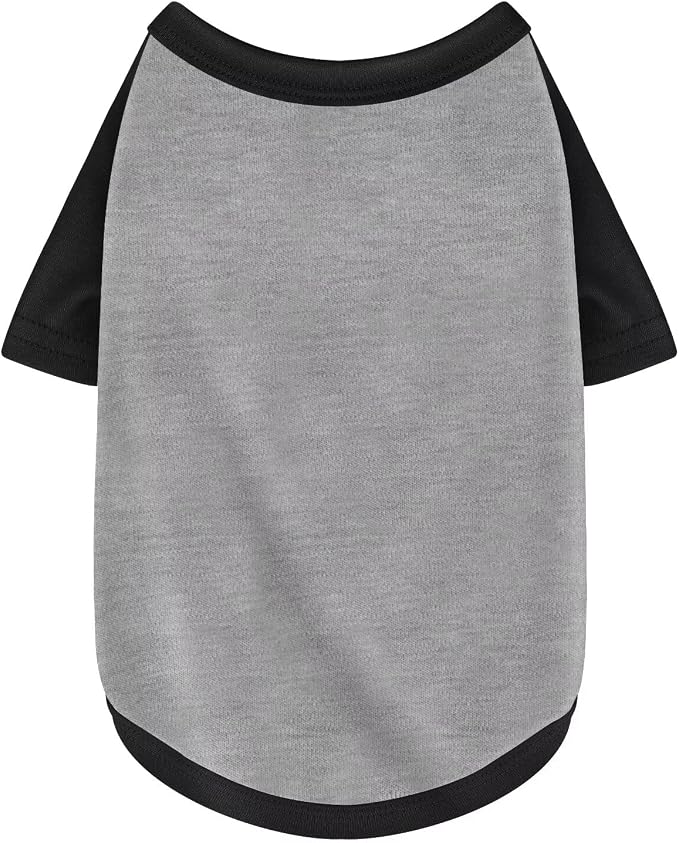 Stylish Grey Color Block Dog Shirt: Premium Polyester, Comfortable, Breathable, and Wrinkle-Resistant. Perfect Apparel for Small, Medium, & Large Dogs, a Must-Have for Pet Lovers M