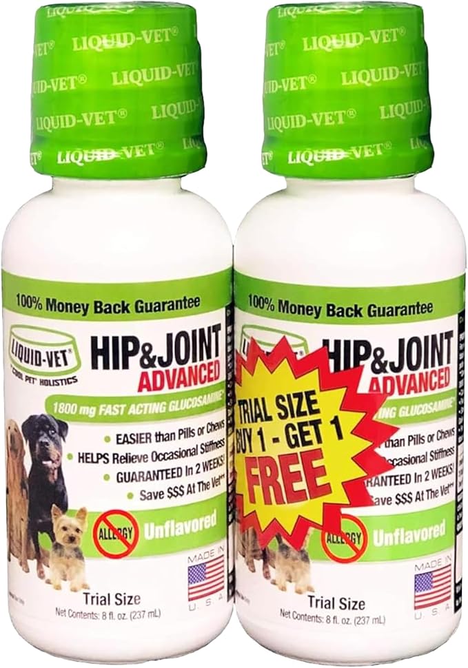 K9 Hip & Joint Advanced Formula, Allergy-Friendly Unflavored, 8 oz Trial Size Buy 1 Get 1 FREE