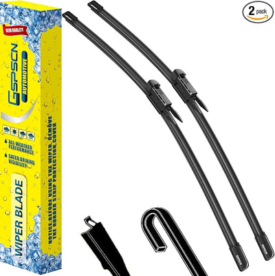 GSPSCN 2 Wipers For Chevy 08-13 Avalanche Silverado Tahoe Suburban/GMC Sierra Yukon 07-13 /Cadillac 07-13 Escalade EXT ESV/Benz 05-18 SLK SLC Original Equipment Windshield Wiper Blades 22"+22"