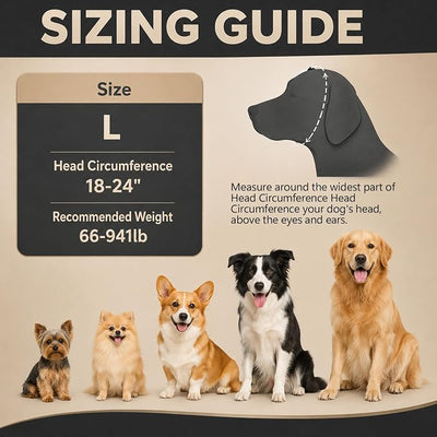 Quiet Ears for Dogs - Adjustable Ear Covers for Noise, No Shake Dog Head Wrap, Dog Calming Hood for Thunder, Lightning, Fireworks (Black, Small)