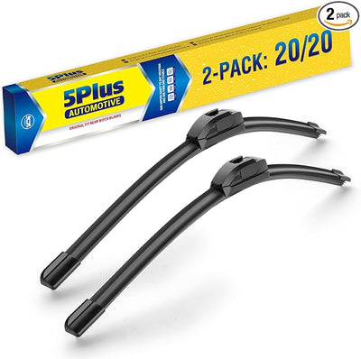 20"-2 Pack Windshield Wiper Blades Replacement For Ford F150 F250 F350 F450 F550 2008-1999 Expedition 2006-1999 Explorer 2010-2005 Mustang 2004-1999 /Chevy Blazer S10 2004-1999 +More